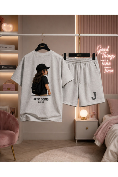 JAWÜ STYLE Dječji set sa printom "Cool Girl"