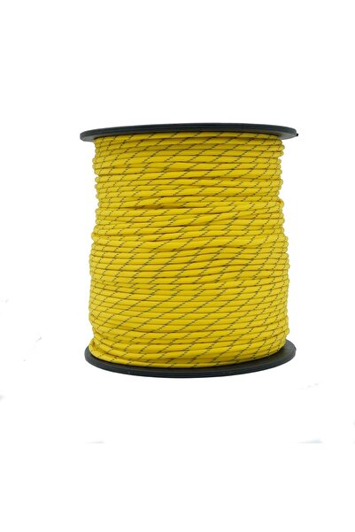 MG ROPES Bracelet, Outdoor 4 mm Reflective Paracord Rope No:48 30 Meters Yellow