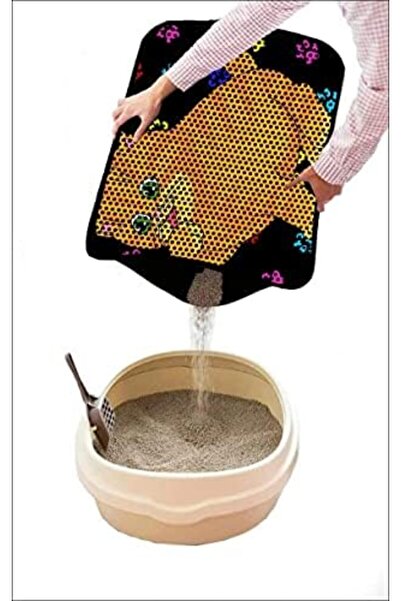 Yıldızan TAMGÜN Miapet Covoraș decorat pentru toaleta pisicii 60 x 45 cm Pisi...