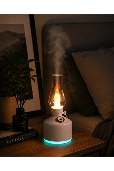 Genel Markalar Vintage Aroma Difüzörü Nano Mist Led Işıklı Taşınabilir Nemlen...