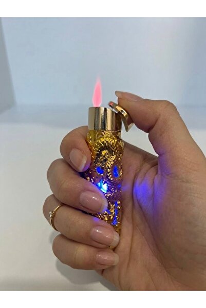 silvio Premium Kabartmalı Ejderha Figürlü Metal Çakmak