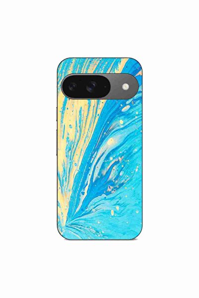 OEM Husa compatibila cu Google Pixel 9 Pro Silicon Gel Tpu Model Aqua Bloom
