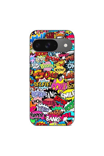 OEM Husa compatibila cu Google Pixel 9 Pro Silicon Gel Tpu Model Pop Art Pow ...