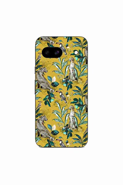 OEM Husa compatibila cu Google Pixel 8A Silicon Gel Tpu Model Yellow Jungle P...