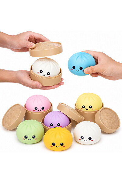 victiny Squishy Dumpling Anti-Stress Toy, Soft Sensory Squeeze Toy, Surprise ...