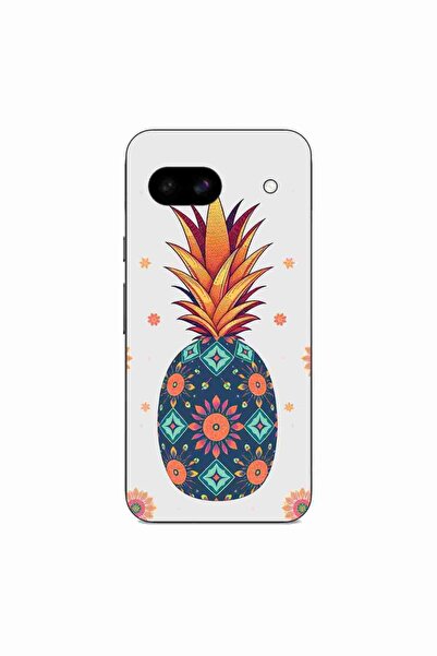 OEM Husa compatibila cu Google Pixel 8A Silicon Gel Tpu Model Floral Pineapple
