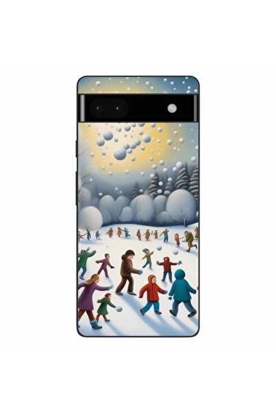 OEM Husa compatibila cu Google Pixel 6A Silicon Gel Tpu Model Copii la Joaca ...