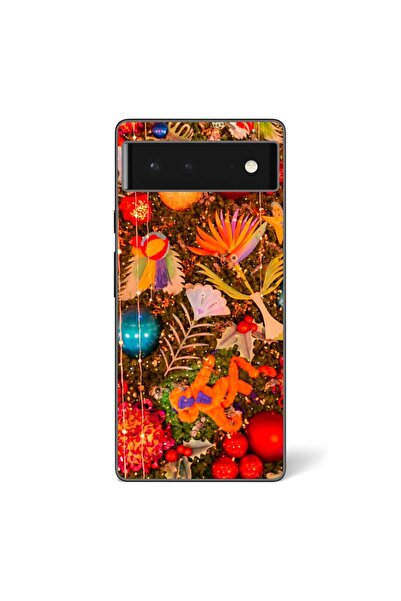 OEM Husa compatibila cu Google Pixel 6 Silicon Gel Tpu Model Craciun Decor Br...