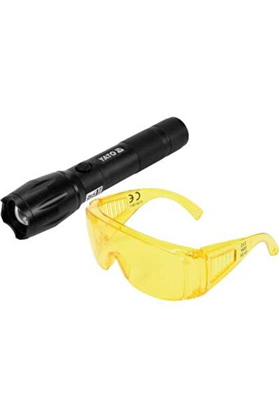 yato Kit Lanternă Cu Baterii Și Ochelari Uv