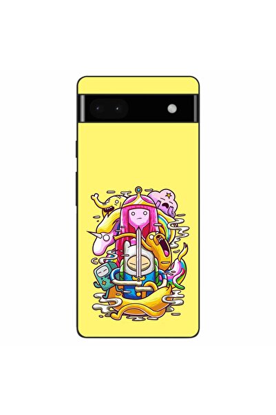 OEM Husa compatibila cu Google Pixel 6A Silicon Gel Tpu Model Adventure Time ...