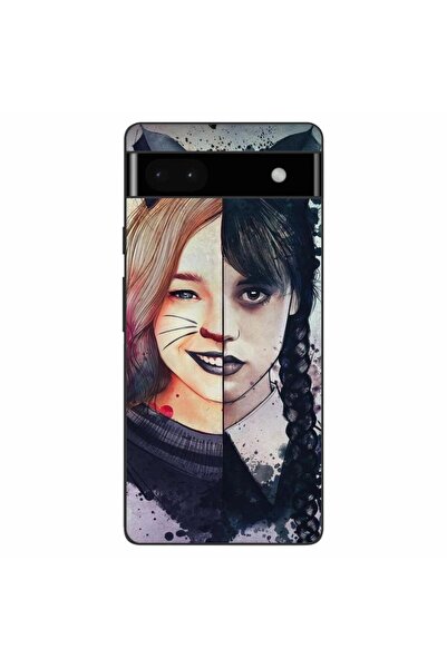 OEM Husa compatibila cu Google Pixel 6A Silicon Gel Tpu Model Wednesday si En...