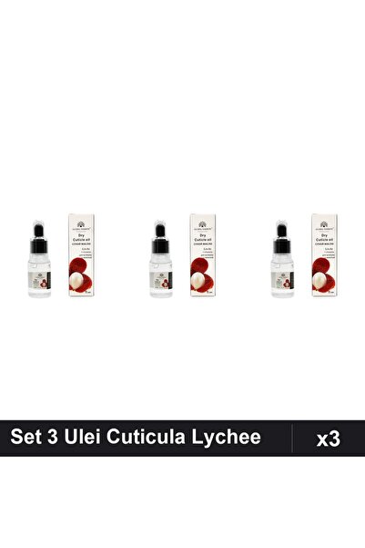global fashion Set 3 Uleiuri Cuticula cu Pipeta, Aroma Lychee 15ml, Ingrijire...