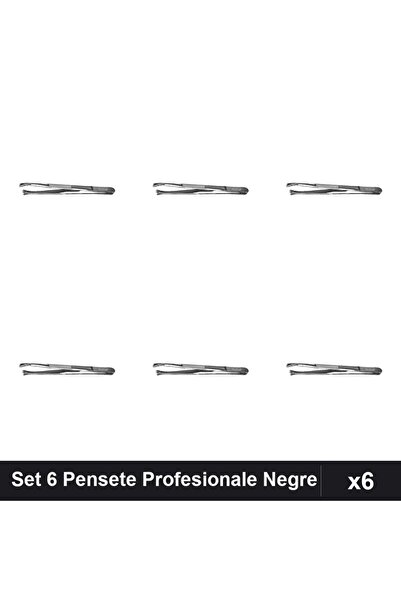 One Group Set 6 Pensete Profesionale Negre Subtiri, Clești Unghiere Manichiură,