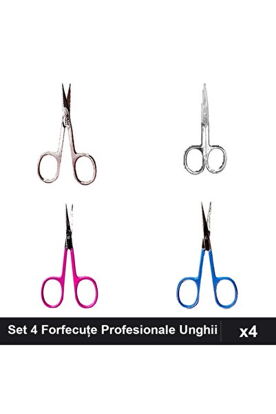 One Group Set 4 Forfecuțe Profesionale Unghii și Cuticule, One Group, Manichiură
