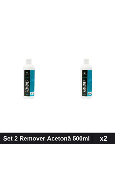 global fashion Set 2 Remover Acetonă 500ml, Îndepărtare Ojă Semipermanentă și...