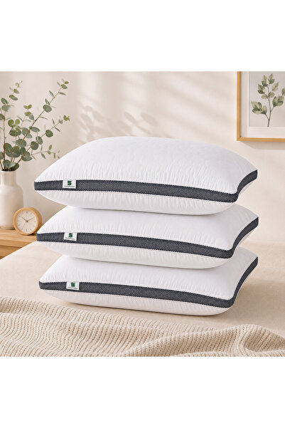 ShinyFlower Luxury Quilted Bed Pillow 75×45cm, Soft & Supportive Microfiber F...
