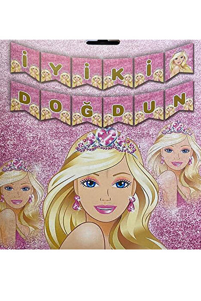 Bestie 1 Adet Barbie Doğum Günü Konsept Iyi Ki Doğdun Banner, Yazı