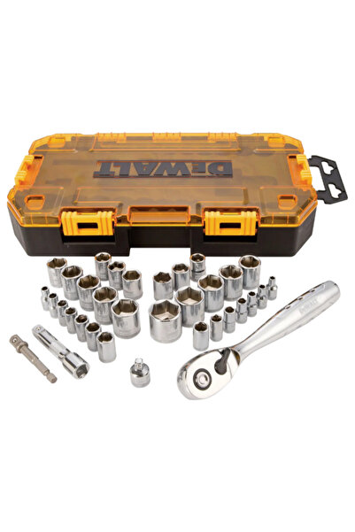 Dewalt 34-Piece Versatile Socket Set 1/4-3/8inch