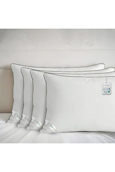 COTTON HOME ® Delight Pillow 50X70 cm With Grey Cord Supersoft Bed Pillows fo...