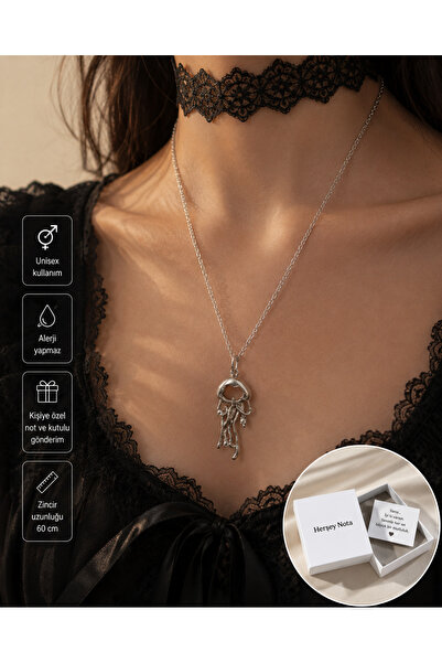 HER ŞEY NOTA www.herseynota.com Gothic Jellyfish Figured Unisex Necklace – Al...