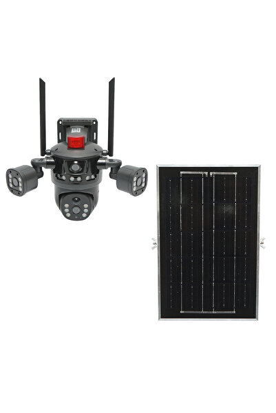 OEM Camera supraveghere lentila duala Ai 4G, WIFI 2.4GHz cu panou solar 8W, r...