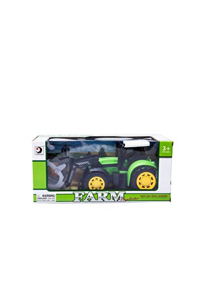 TREND Tractor de jucărie cu fricțiune pentru copii, vehicul agricol, plastic rezistent, multicolor