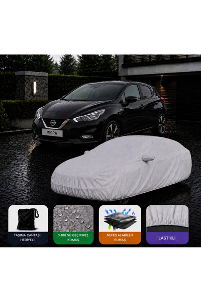 COCEM Nissan Micra Premium Araç Brandası Su Geçirmez UV Korumalı Lastikli 201...