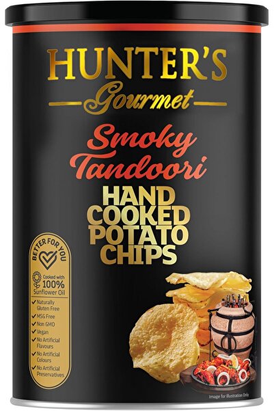 Hunter's Gourmet Handmade Smoked Tandoori Style Potato Chips - 150g