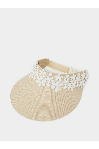 Styli Flower Trim Visor Hat