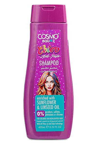 Cosmo Bounz Color Anti Fade Hair Shampoo 400ml - Sunflower & Linseed Oil