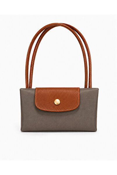 Belisse Katlanabilir Omuz Çantası - Shopper Bag Kadın Makyaj Çantası No:4-(48,5 x 36 cm x 13,5 cm)