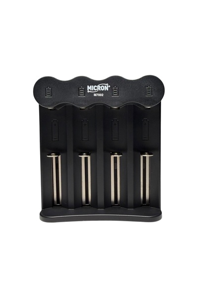 Micron 18650 Pil Şarj Cihazı 4 Yuvalı Type-C Girişli 3.7V Li-ion Şarj Aleti