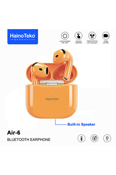 HAINOTEKO Air-6 TWS Bluetooth Earbuds with Charging Case Built-in Speaker, To...