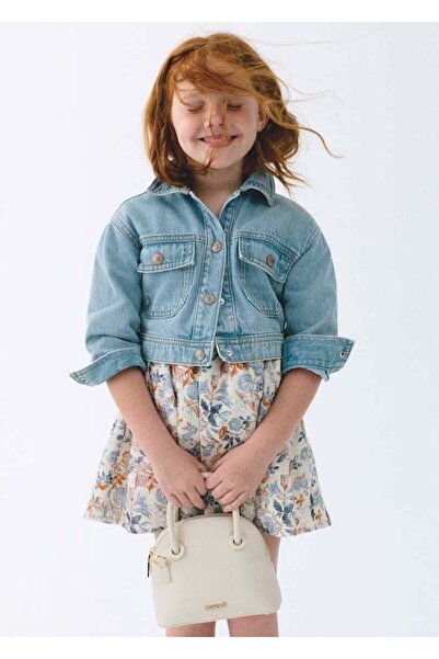 MAYORAL Girl's Denim Coat 5-10 Years Old Blue