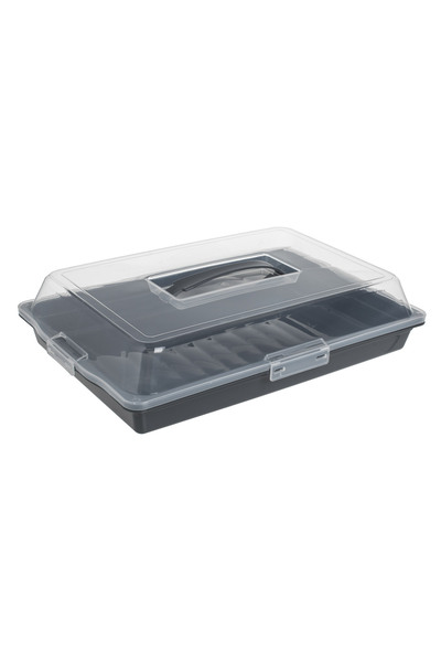 Zumzeria Suport și capac din plastic antracit cu mâner pentru prăjituri 30x44...