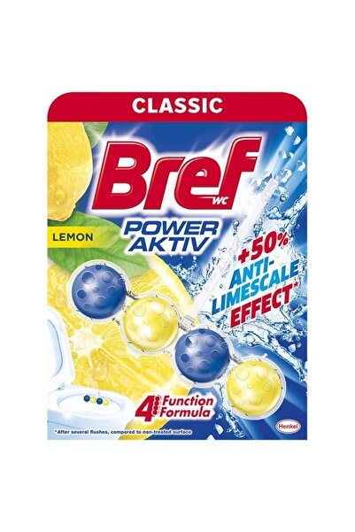 SOHO Toilet air freshener, Bref, Power Aktiv Balls 50 g Lemon,
