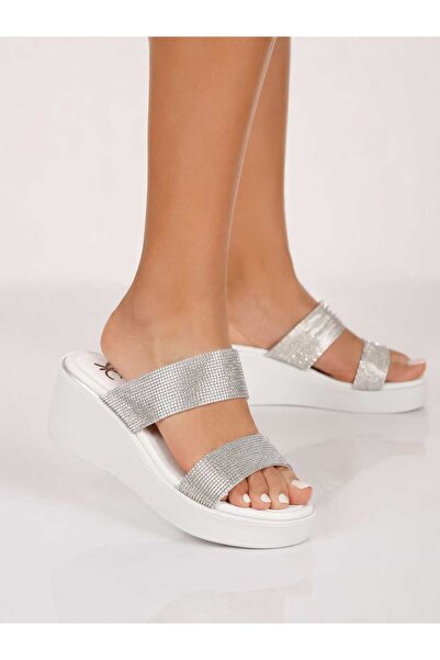 LEYDİ SHOES Willy Stone Strap Slippers