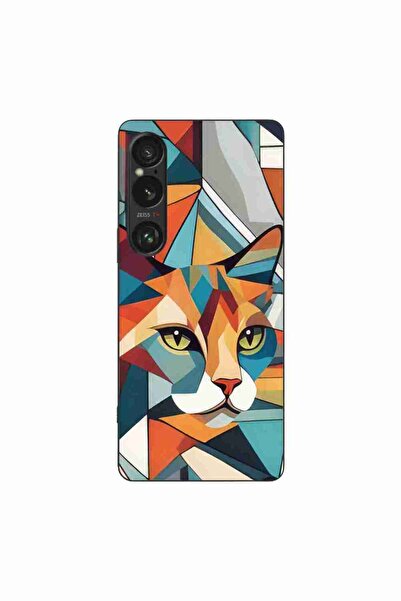 OEM Husa compatibila cu Sony Xperia 1 VI Silicon Gel Tpu Model Cubic Cat Art