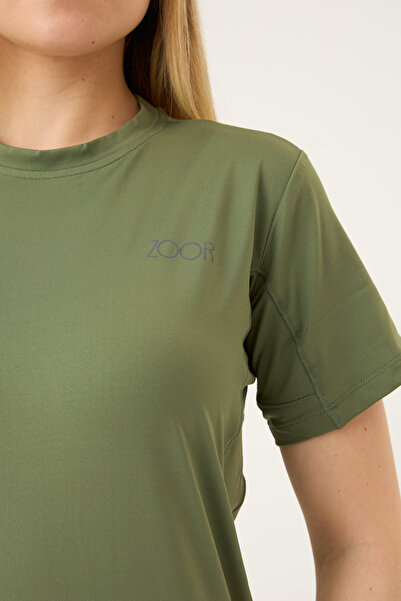 Zoor Kadın Kısa Kol Compression Fitness Gym Spor Body Tshirt