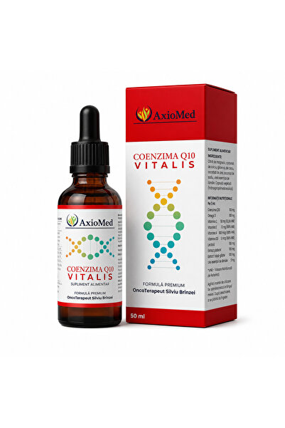 AxioMed Coenzima Q10 Vitalis – Complex Premium cu CoQ10, Omega 3 și Vitamine ...