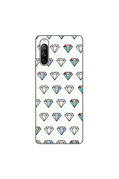 OEM Husa compatibila cu Sony Xperia 10 III Silicon Gel Tpu Model Diamonds Pat...