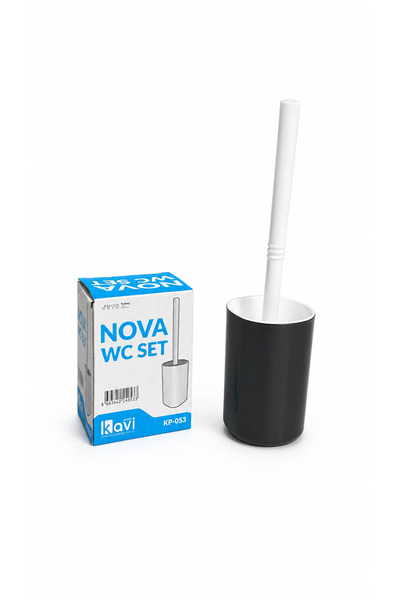 KEP Nova WC Fırçalık Seti Modern Tasarımlı Tuvalet Fırçası ve Haznesi