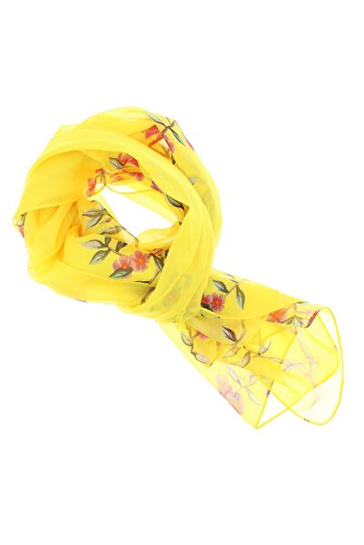 ButicCochet Eșarfă de damă, Buticcochet, poliester, imprimeu cu flori și flut...