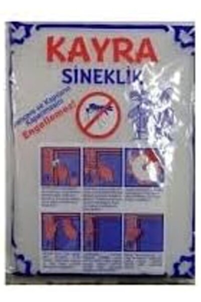 Yıldızan TTKTEKNOLOJİ KAYRA Sineklik, Beyaz Tül, Söküp Takılabilir ve Yıkanab...