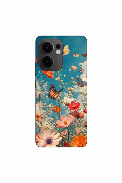 OEM Husa compatibila cu Oppo Reno13 F Silicon Gel Tpu Model Flori si Fluturi