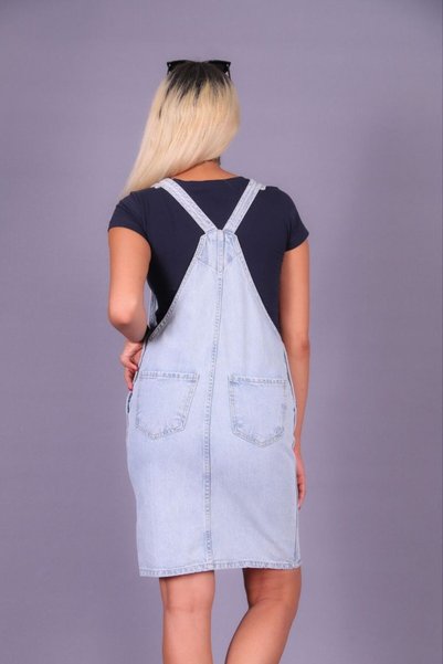 eyonnwear Comfortable Summer High Waist Salapot Jean Overalls