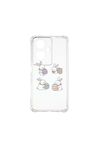 bestcase Противоударен калъф 1.5ММ, съвместим с OPPO A79 5G, Великденски заек...