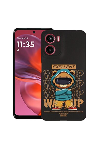 bestcase Λεπτή Θήκη Σιλικόνης για Motorola Moto E15, Bear Excellent, 1997859 ...