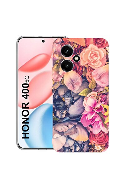 bestcase ¬Æ Husa Clear Silicon pentru Honor 400, Floral, 2036423 T 5