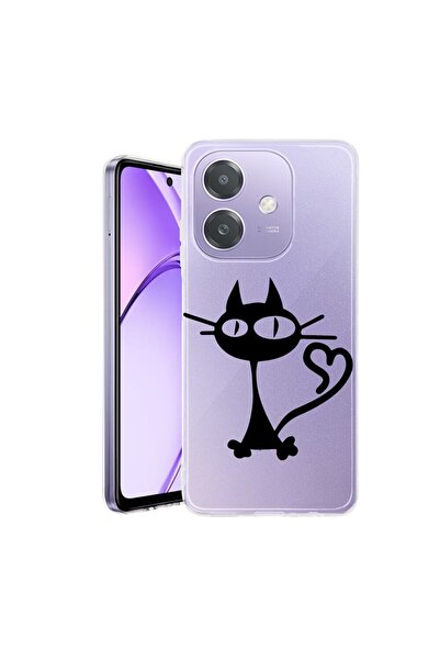 bestcase Husa pentru OPPO A40 / A40M, BestCase¬Æ Clear Silicon 2MM, Cat, Anti...